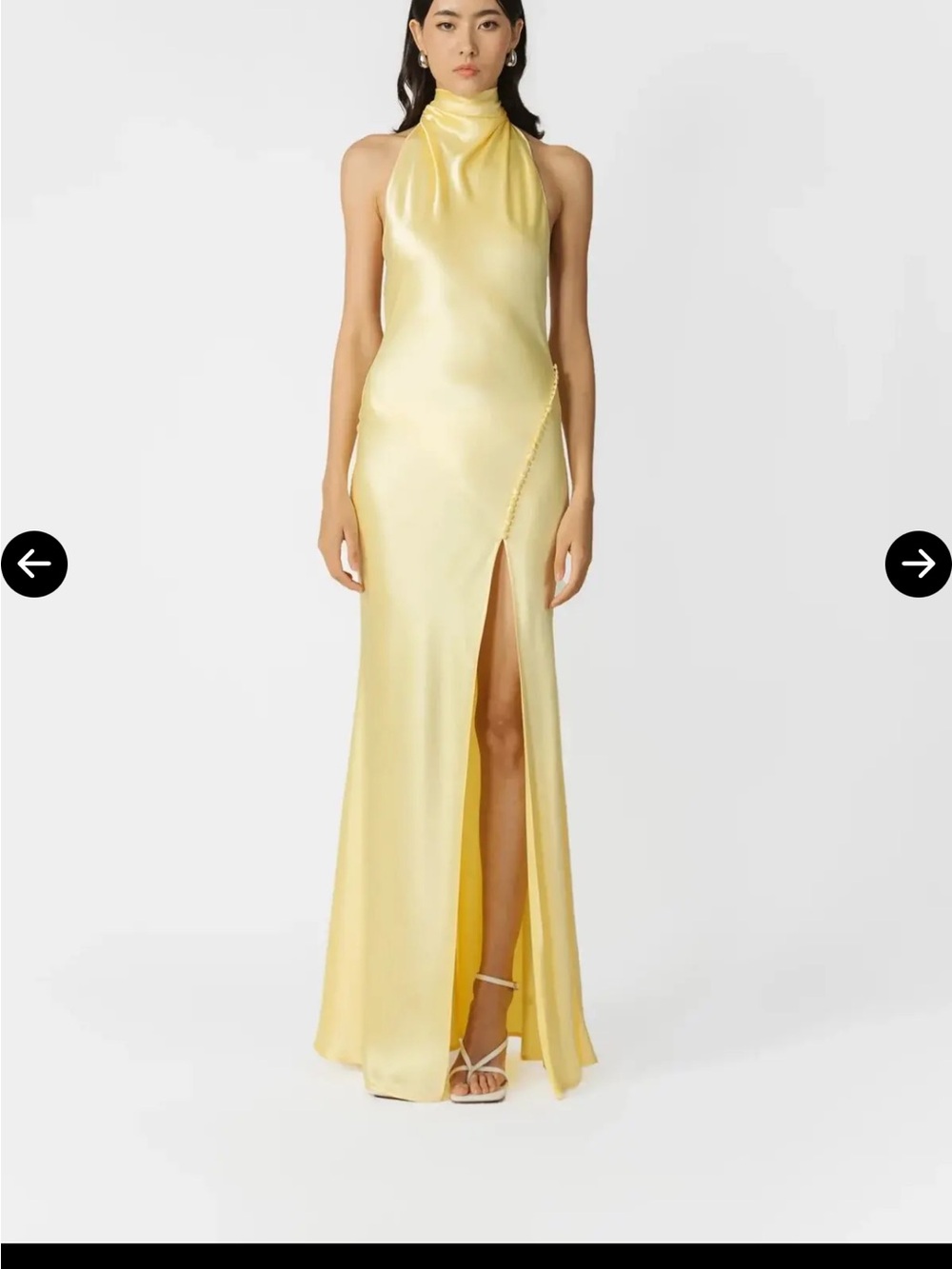 Nwot -unworn Saulee PENELOPE BACKLESS SATINGOWN size 14